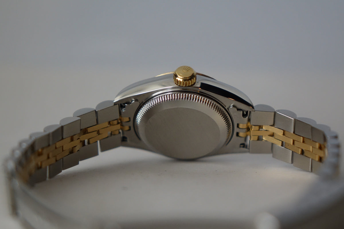 Rolex Datejust 26 69173 champagne dial two tone fluted jubilee full set