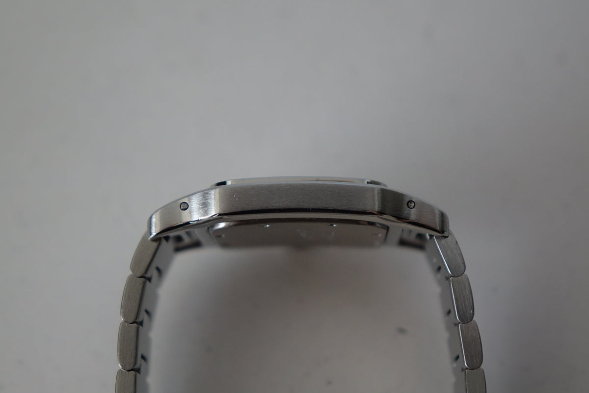 Cartier Santos Galbee LM W20018D6 1564 blue roman indices watch only