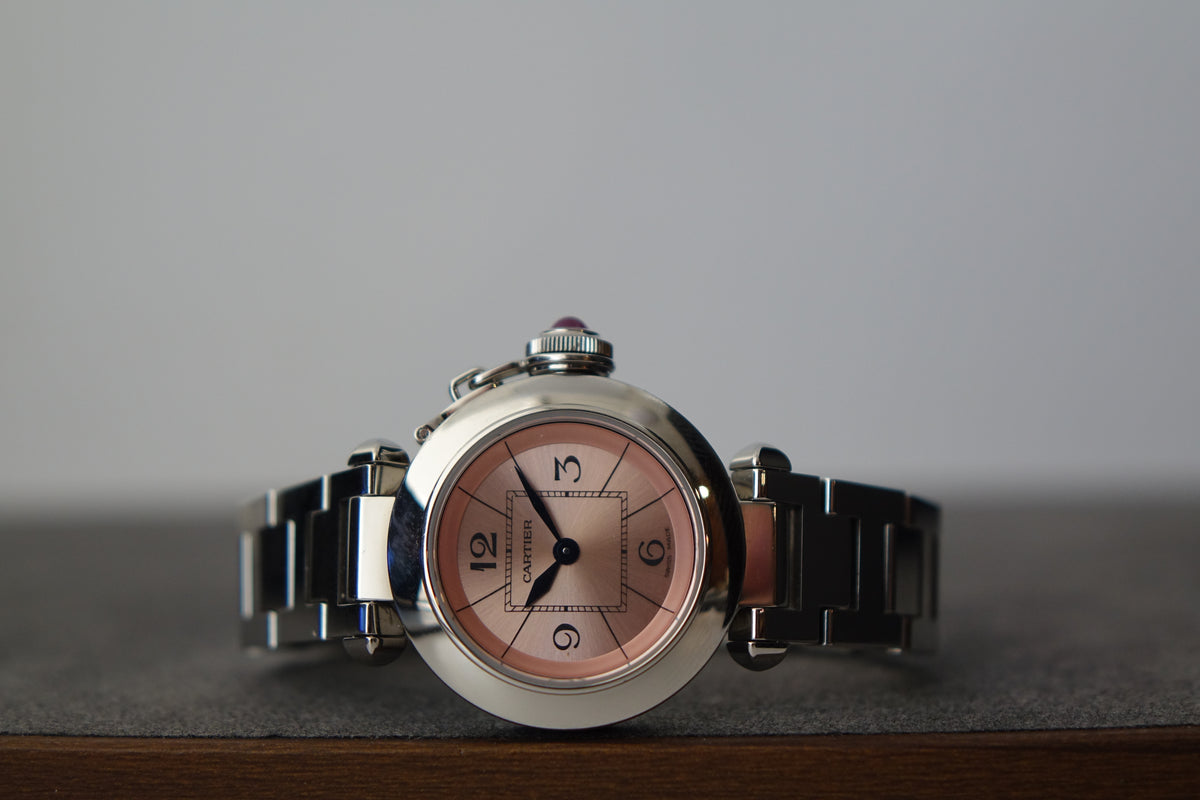 Cartier Miss Pasha W3140008 2973 pink dial full set