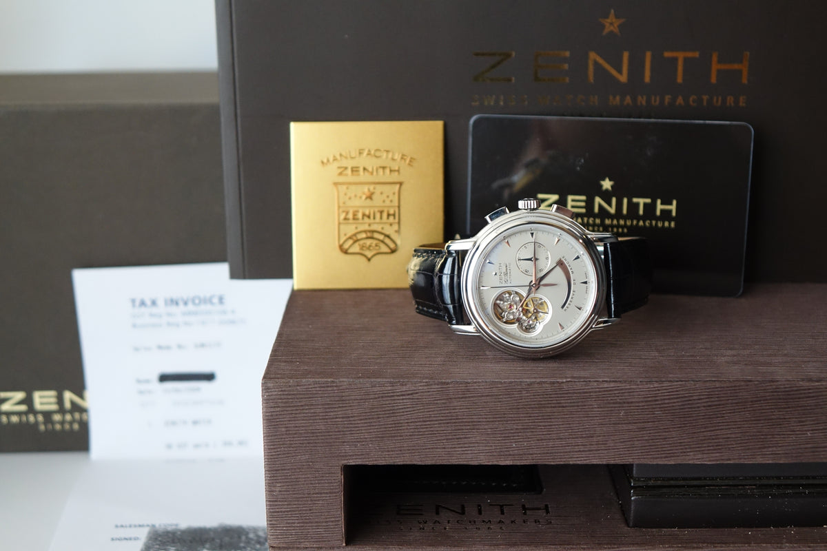 Zenith Grey Watch 03.0240.4021 EL Primero Chronomaster full set