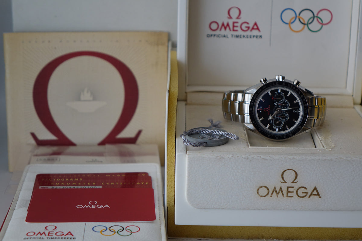 Omega Speedmaster Olympic Games Specialities 321.30.44.52.01.001 full set