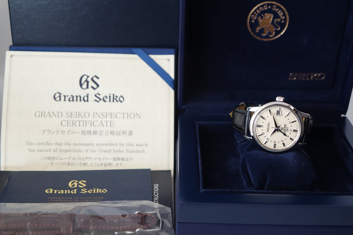 Grand Seiko SBGM021 Automatic GMT Ivory Dial full set