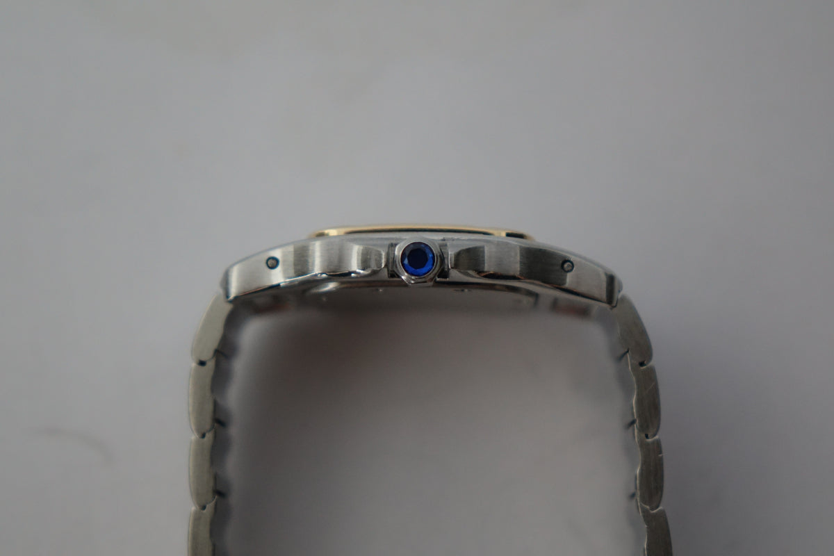 Cartier Santos Galbee 1057930 half gold  full set