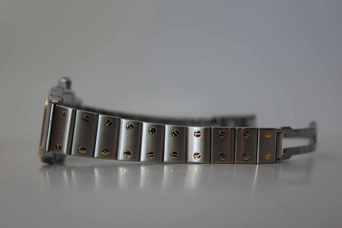 Cartier Santos Galbee 1057930 half gold  full set
