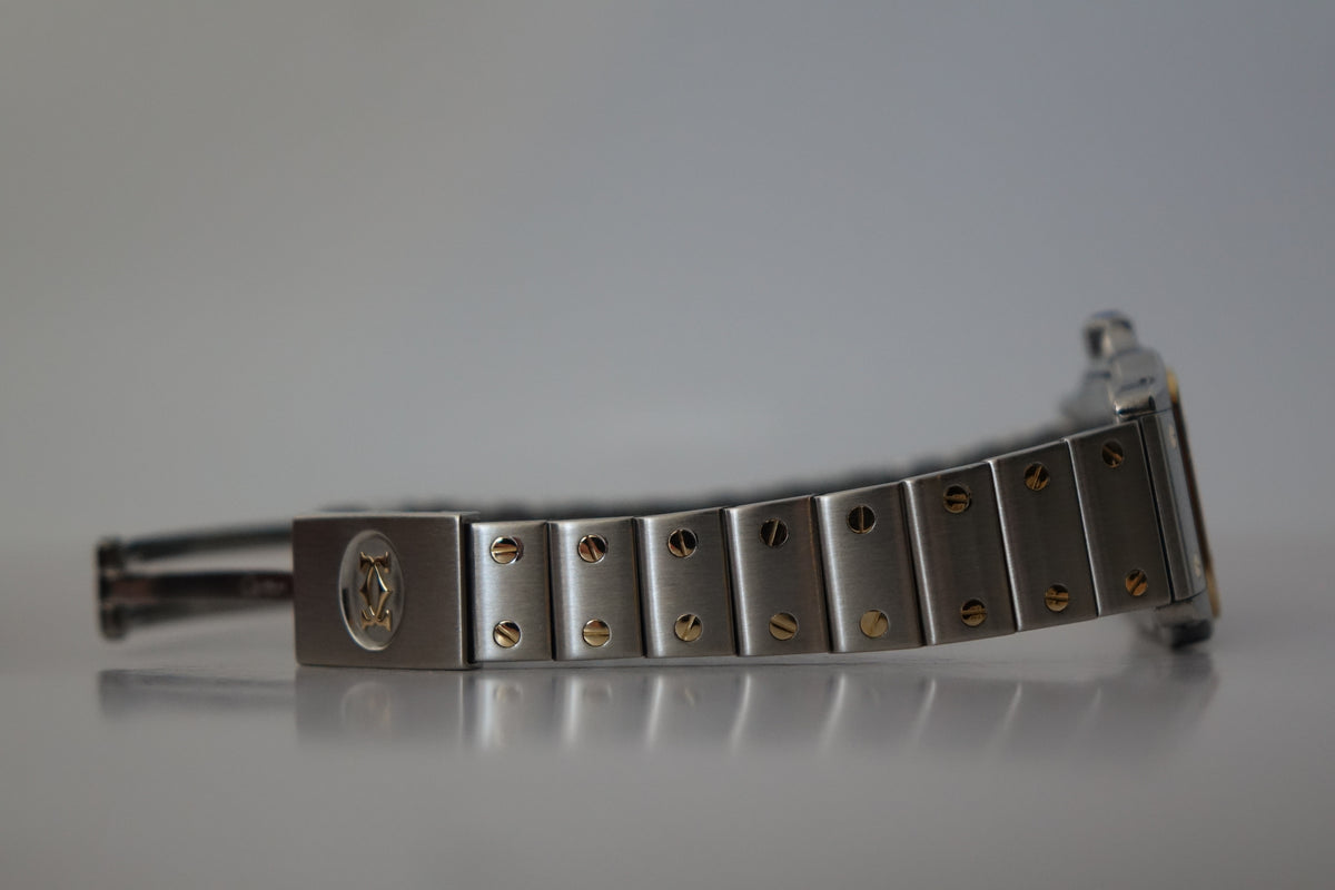 Cartier Santos Galbee 1057930 half gold  full set