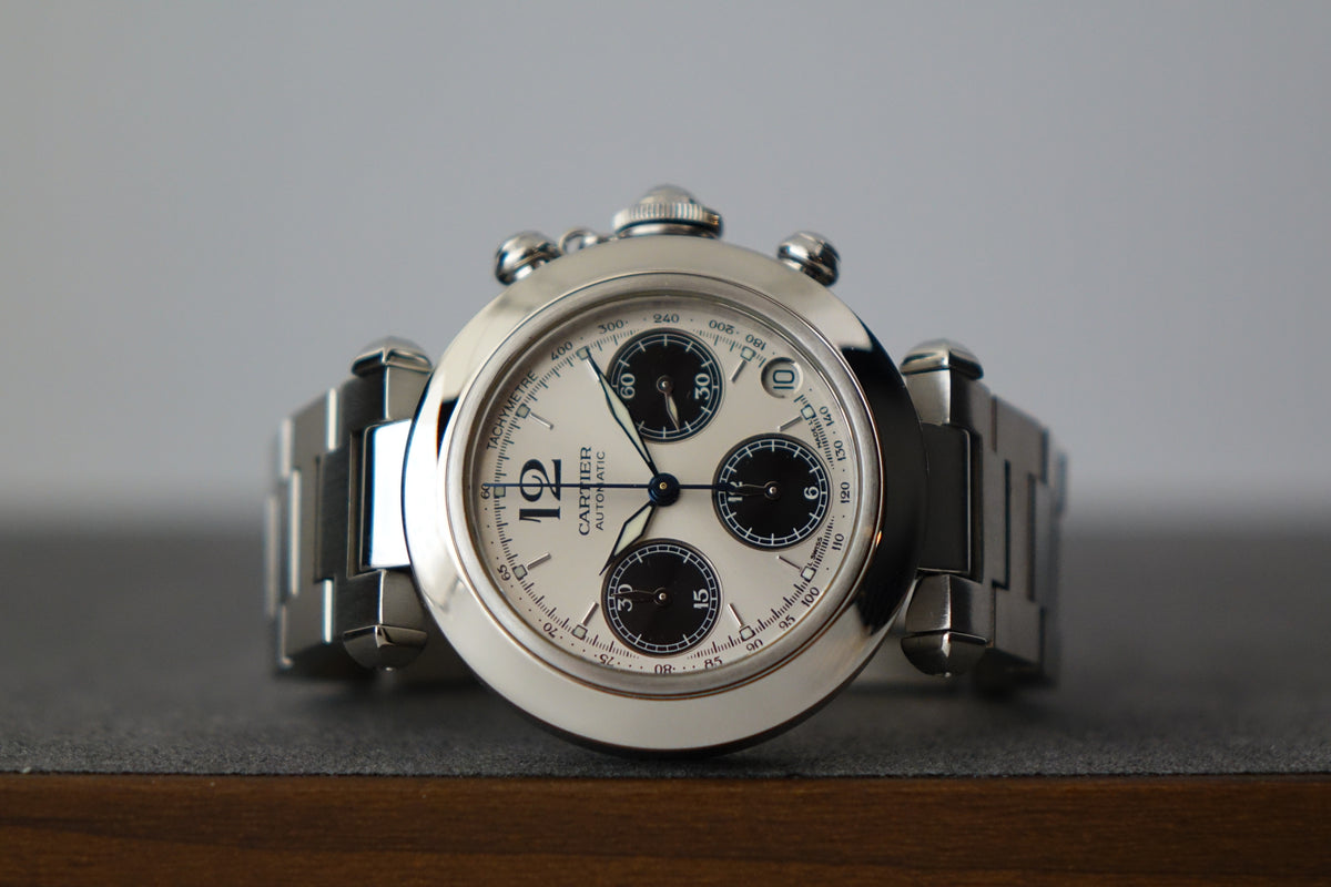 Cartier Pasha C Chronograph W31048M7 2412 full set