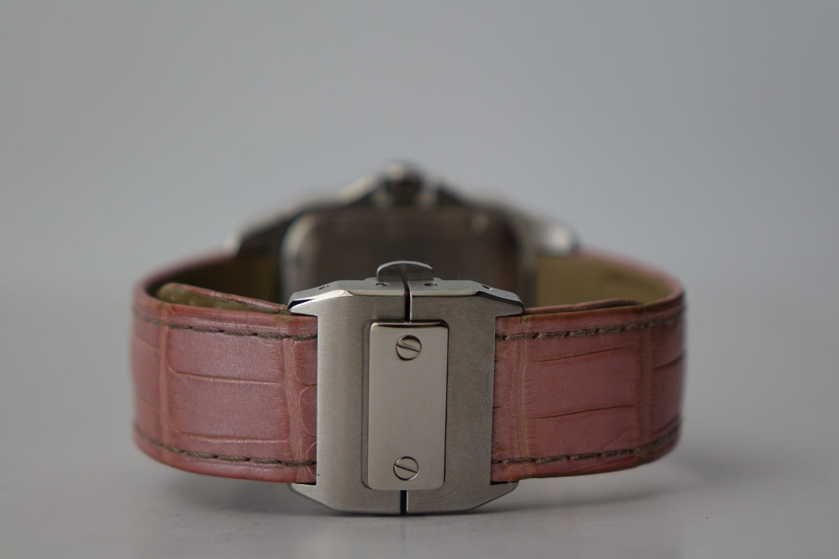Cartier Santos 100 Med pink W20106X8 full set