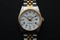 Rolex Datejust 16233G white roman diamond full set