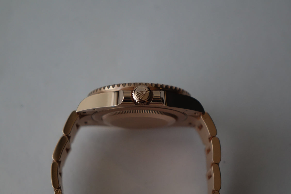 2024 unpolished Rolex GMT Master II Rootbeer 126715CHNR Everose Gold