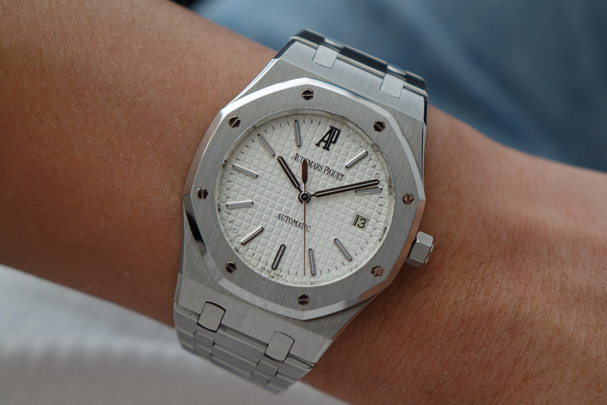 Audemars Piguet Royal Oak 15300ST white dial full set