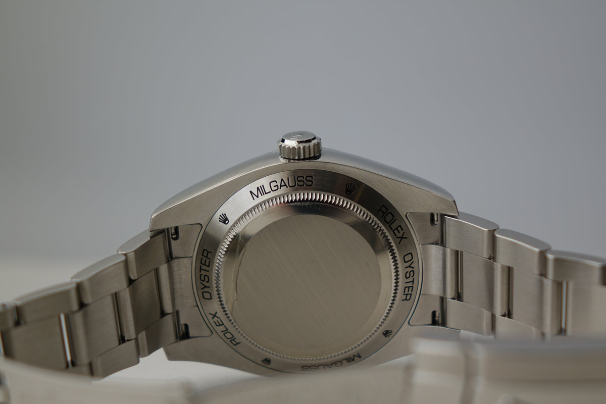 Rolex Milgauss 116400GV green crystal full set