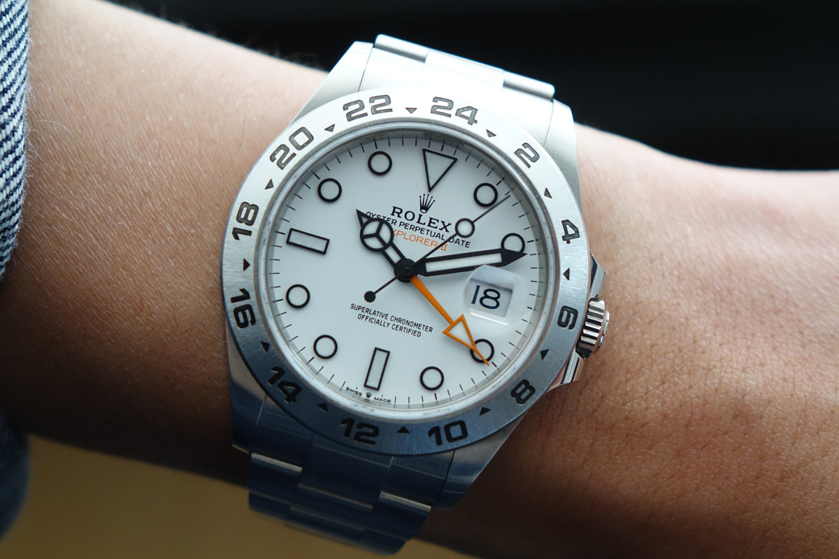 2022 Rolex Explorer II 2 226570 Polar full set