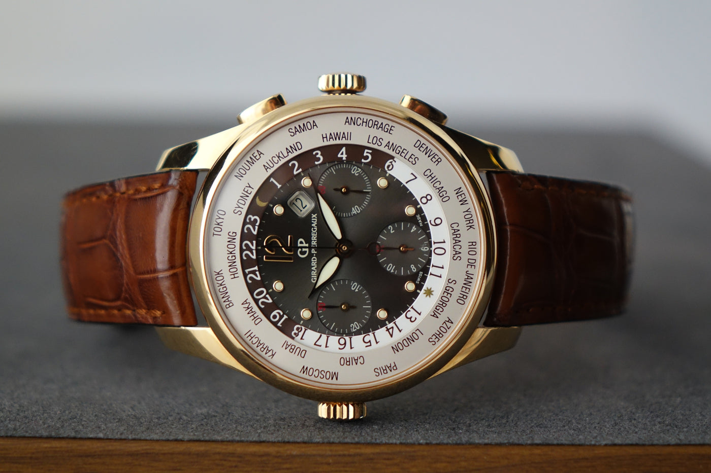Girard Perregaux WW.TC Financial Worldtimer Chronograph 49805 49805 52 Wristime
