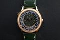 Patek Philippe Complications Worldtime Green Factory diamond bezel 7130R-014 Full Set