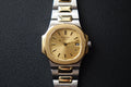 Rare Patek Philippe Nautilus Lady half gold champagne 4700/001 full set