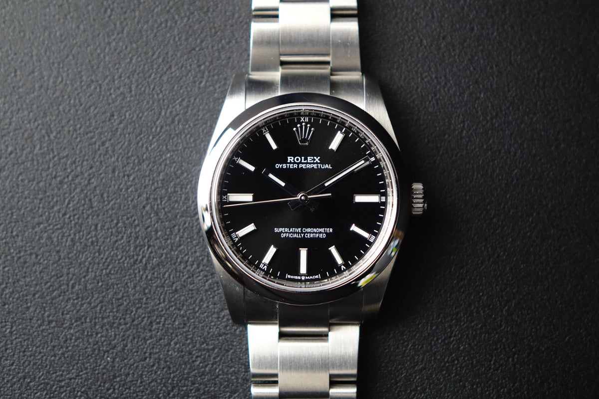 Rolex Oyster Operpetual 34 124200 black full set – Wristime